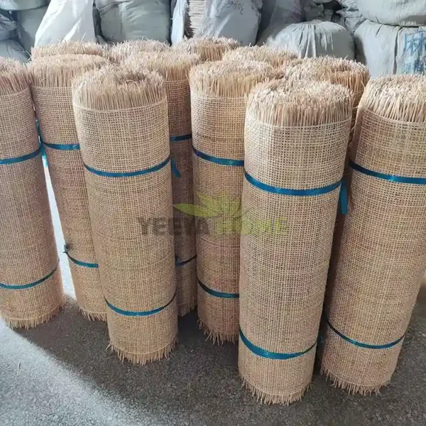 Natural 6×6 Radio Weave Rattan Cane Webbing Roll