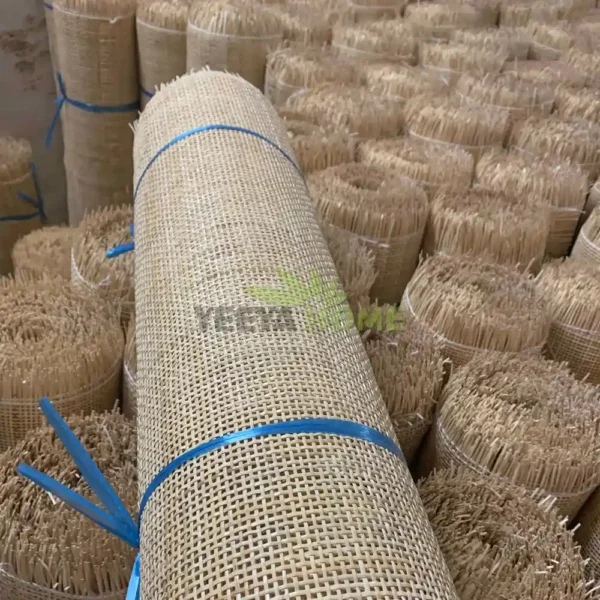 Natural 6×6 Radio Weave Rattan Cane Webbing Roll