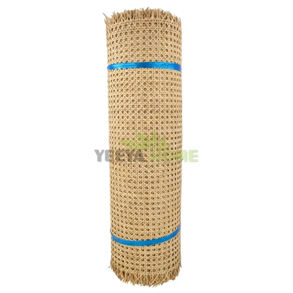 Natural 1/2” Mesh Open Weave Rattan Cane Webbing Roll