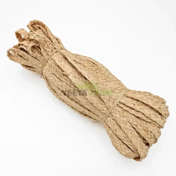 20mm by 3mm 5-ply Natural Raffia Braid for Bag Shoes Hat Making