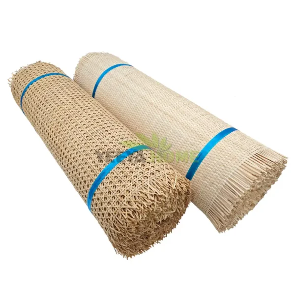 Natural 1/2” Mesh Open Weave Rattan Cane Webbing Roll