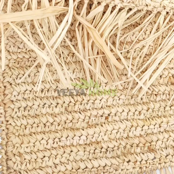 Type 0150 Natural Raffia Hand Woven Mat For Bag Hat Shoes