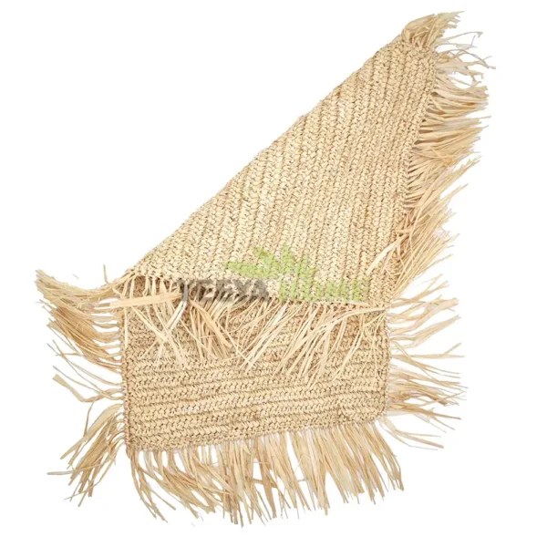 Type 0150 Natural Raffia Hand Woven Mat For Bag Hat Shoes