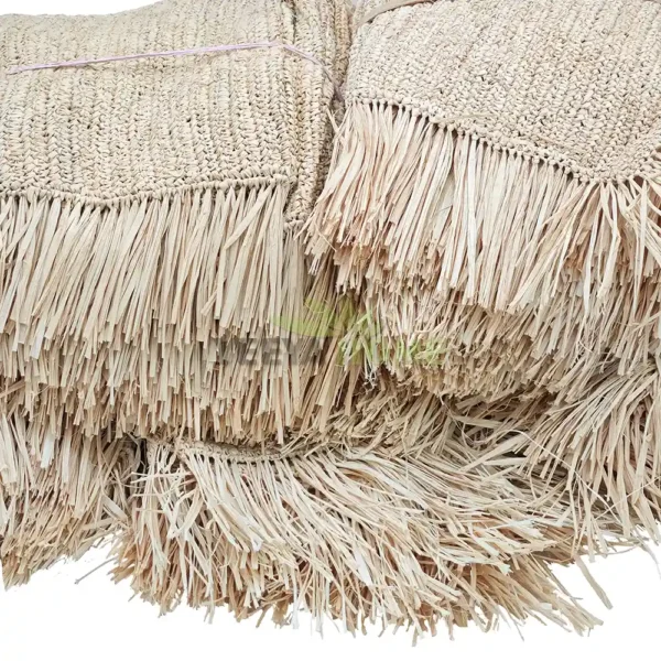 Type 0150 Natural Raffia Hand Woven Mat For Bag Hat Shoes