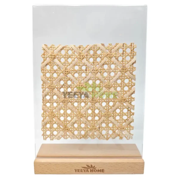 Natural Open & Radio Mixed Weave Rattan Cane Webbing Roll